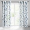 Takoy Záclona AIDA z etamínu s potlačeným vzorom exotických listov, polopriesvitná 140 x 250 cm-HF-398682 | 140 x 250 cm