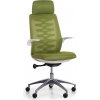 Kancelárska stolička so sieťovaným operadlom SITTA WHITE, zelená