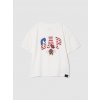 GAP Detské oversize tričko Gap & Disney Biela L