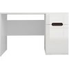 BRW Písací stôl AZTECA TRIO BIU1D1S/8/12 biela/biely lesk drevo 120 cm x 75 cm x 66 cm