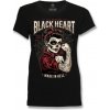tričko street BLACK HEART LINDA Čierna