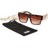 Zakynthos sunglasses with chain čierna One Size Urban Classics 4065812046314