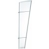 Scobax Bočná stena Savespot L 167 x 62 cm, strieborná/biela