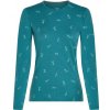 Icebreaker Dámske funkčné tričko Women Merino 200 Oasis LS Crewe Snow Day svetlomodrá