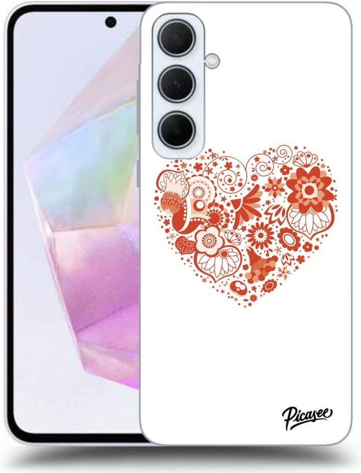 Picasee silikónový prehľadný obal pre Samsung Galaxy A35 5G A356B Big heart