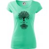 Narodeninový strom 50 - Dámske tričko Pure - M ( Mätová )