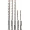 BOSCH 5X Sada vrtákov na skaly 5-dielna štvorhranná SDS-Plus (5 / 6 x 110 mm; 6 / 8 / 10 x 160 mm)
