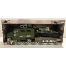 Toi-Toys Armádne vozidlá - Vojenské vozidlo s tankom - hracia súprava