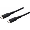 C-TECH CB-USB4-1B USB 4.0, Type-C (CM/CM), PD 100W, 40Gbps, 1m, černý