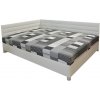 New design Posteľ 140x200 ELITE L 202 matrac látka 110/korpus + čelo eco 202 - matrac BONO D4 čalúnené 145 cm x 80 cm x 205 cm