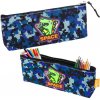 Puzdro na písanie Vesmirný Dino modré 20x8 cm