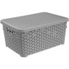 Orion Box Ratan domácí potřeby s víkem 10 l šedý