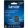 LEXAR 128GB Lexar® High-Performance 633x microSDXC™ UHS-I, up to 100MB/s read 45MB/s write C10 A1 V30 U3, Global LSDMI128BB633A