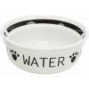 Keramická miska WATER, biela/čierna 1,6 l/ ø 20 cm
