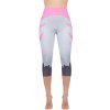 Bežecké/fitness legíny COLLM silver pink 3/4 dĺžka Velikost: S/M