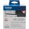 BROTHER DK-22251 (papírová role červeno-černá na bílém podkladu) 62mm x 15,24m
