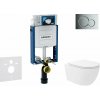 Geberit Kombifix Set predstenovej inštalácie, klozetu Oudee Vortex a dosky softclose, tlačidlo Sigma01, lesklý chróm SANI15CA1134