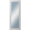 DANTIK - Zrkadlo v rámu, rozmer s rámom 60x160 cm z lišty ROKOKO strieborná hádzaná (2881)