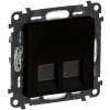LEGRAND Valena Life Dátová 2-zásuvka 2xRJ45 Cat.5e FTP VALENA LIFE čierna 756354
