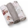BABYONO Plienky mušelínové Super Soft 3 ks - Grey, 70x70 cm