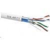 Instalační kabel Solarix CAT6A FFTP šedý Dca s2 d2 a1 500m SXKD-6A-FFTP-LSOH 26000038