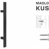 Madlo na dvere FT - MADLO kód K41S 40x10 mm ST ks CIM - čierna matná (FNO) | MP-KOVANIA.sk