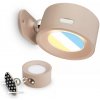| Briloner 3896011 - LED stmievateľné nabíjateľné nástenné svietidlo LED/1,6W/5V 1500 mAh béžová | 3896011
