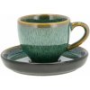 Zelená keramická šálka na espresso 70 ml Gastro Green/Black – Bitz