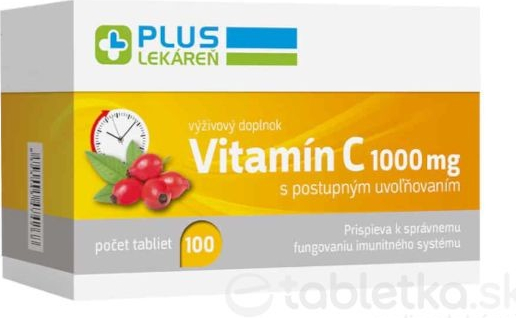 Plus Lekáreň Vitamín C 1000 mg 100 tabliet od 9,78 € - Heureka.sk
