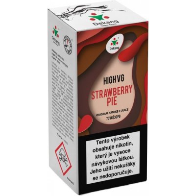 Liquid Dekang High VG Strawberry Pie 10ml (Jahodový koláč) Síla nikotinu: 6mg