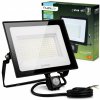 LED reflektor ZUNA2 100W 9000lm 6500K IP44 Black Senzor pohybu LUMILED