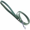 Vodítko Tamer Kožené Klasik zelené, šírka 1,4cm, dĺžka 145cm - mix variant či farieb