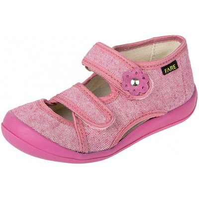Fare detské textilné sandálky papuče 4118454