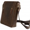Pánska hnedá kožená taška cez plece Mercucio