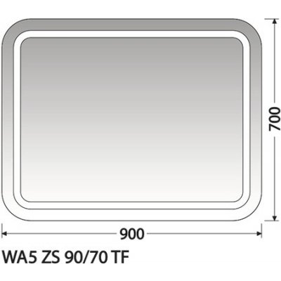 Intedoor Wave 90 x 70 cm WA5 ZS 90/70 TF