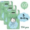 Muumi Baby Pants 5 Maxi+ 10-15 kg (114 ks), mesačné balenie nohavičkových eko plienok
