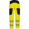 PORTWEST HI-VIS DX453 / Servisné strečové nohavice - HV žltá/čierna UK 36/EU 52