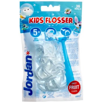 Jordan Kids Flosser luk s niťou pre medzizubné čistenie 36 ks