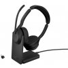 Jabra Evolve2 55/Stereo/ANC/USB-C/BT-USB/Bezdrát/MS/Stand/Černá 25599-999-889