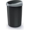 Prosperplast Odpadkový koš COMPACTO 40 L černý/světle šedý