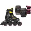 Playlife Joker Yellow Glow Combo detské kolieskové korčule - XS, EU 31-34, 4x, 72