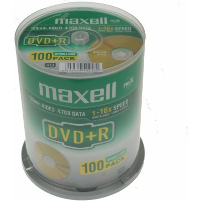 Maxell DVD+R 4,7GB 16x, 100ks od 18 € - Heureka.sk