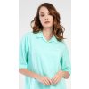 Vienetta dámska nočná košeľa s krátkym rukávom Martina zelená
