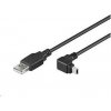 PremiumCord ku2m2a-90 miniUSB 2.0, A-B, 5pinů, 90°, 1.8m