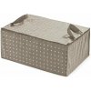Compactor, textilný úložný box na perinu Rivoli 70 × 50 × 30 cm, hnedý