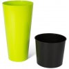 Prosperplast kvetináč TUBUS SLIM limetka lesk, Ø15cm /DTUS150S-389U