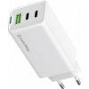 COLORWAY 2x USB-C, 1x USB-A/ síťová nabíječka/ GaN/ PD/ PPS/ 65W/ Bílá
