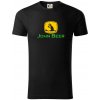 John Beer jeleň s pivom - Tričko z organickej bavlny - XL ( Čierna )