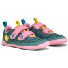 Detské barefoot topánky Affenzahn Sneaker Knit Happy Chameleon 33 zelená,ružová 33