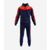 TUTA ROMA CON CAPPUCCIO POLARFLEECE ROSSO/BLU Tg. 4XL